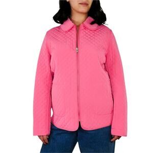 Vintage Braetan Bubblegum Pink Quilted Jacket Reversible Vintage Coat Medium
